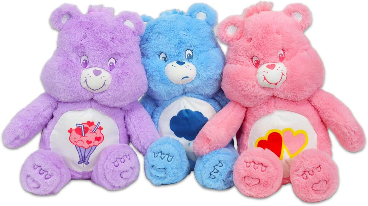 Care Bears Grumpy Bear - Juego de mochila de peluche, paquete con m...