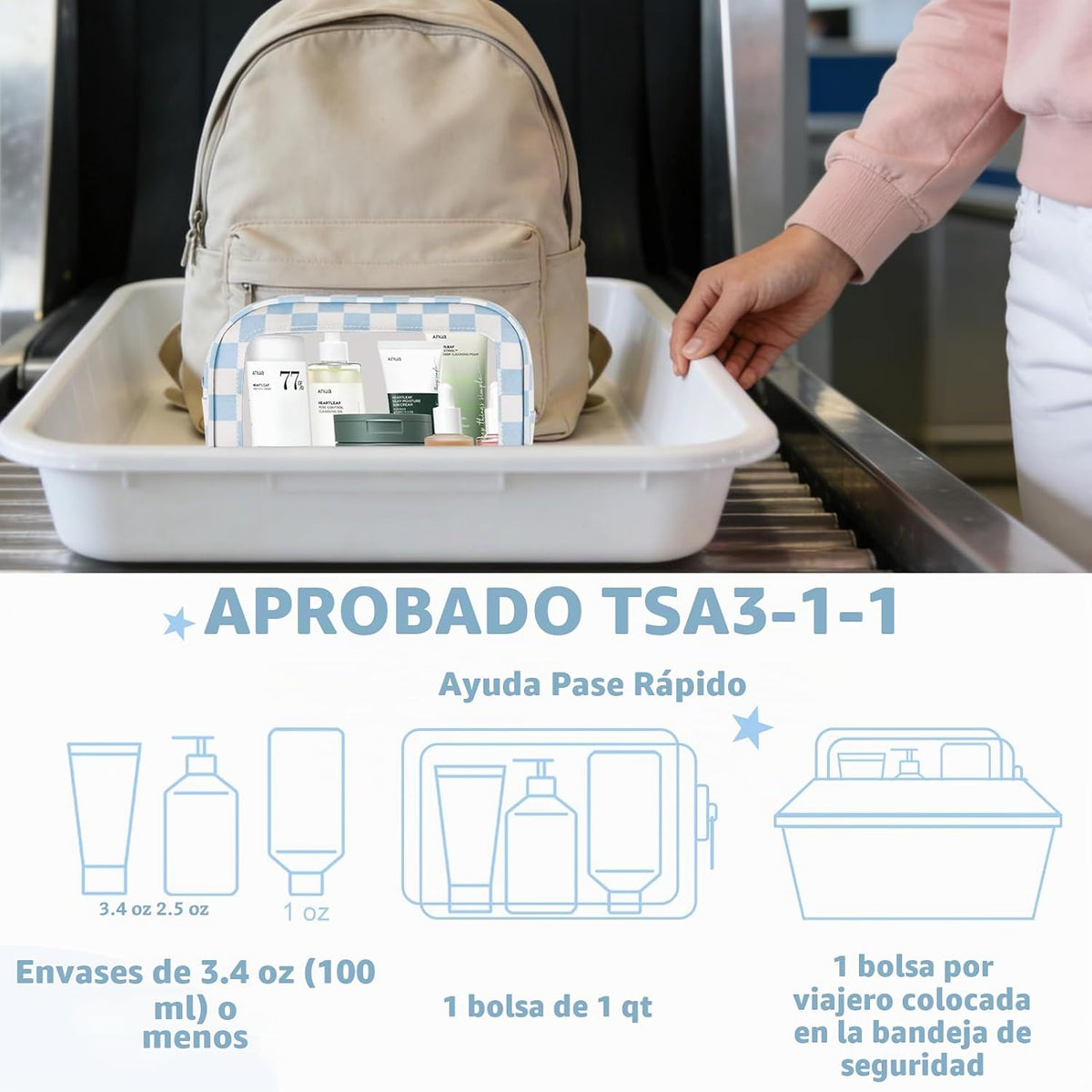 YOPCDJ Juego de 5 bolsas organizadoras para pañales, bolsa de aseo...