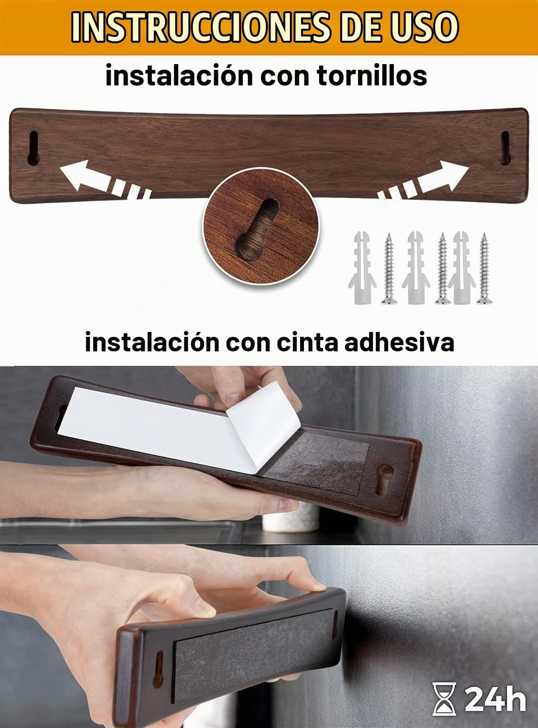DDF iohEF Juego de cuchillos con tira de cuchillos, juego de 8 cuch...