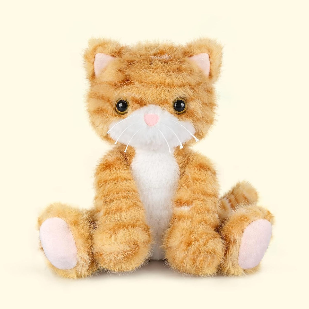 SuzziPals Animal de peluche de gato naranja calentable y enfriable,...
