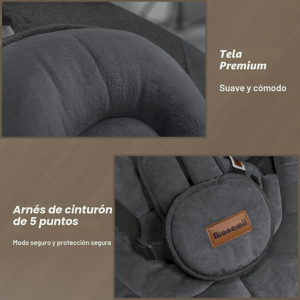 Columpios para bebés para infantes, Monamii Baby Swing, columpio in...