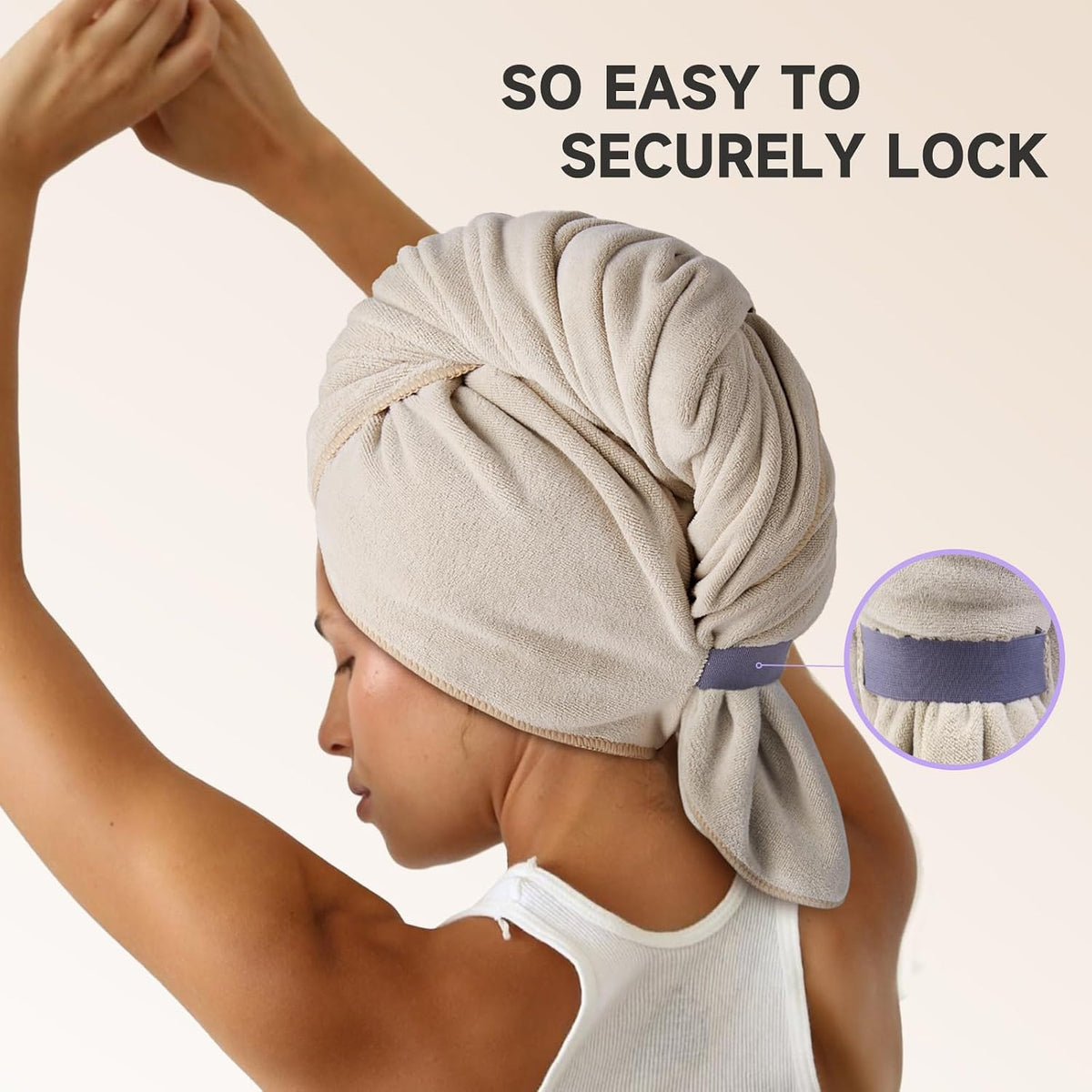 Umisleep Toalla para Cabello 100% Microfibra, 41" x 22" Toa...