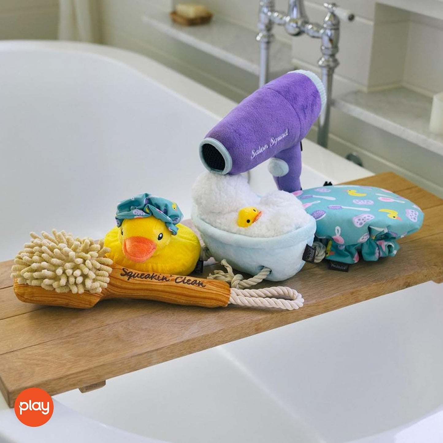P.L.A.Y. Bonitos juguetes de peluche para perros, con temática de b...