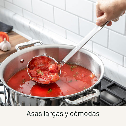 Juego de utensilios de cocina de acero inoxidable de 5 piezas All-C...