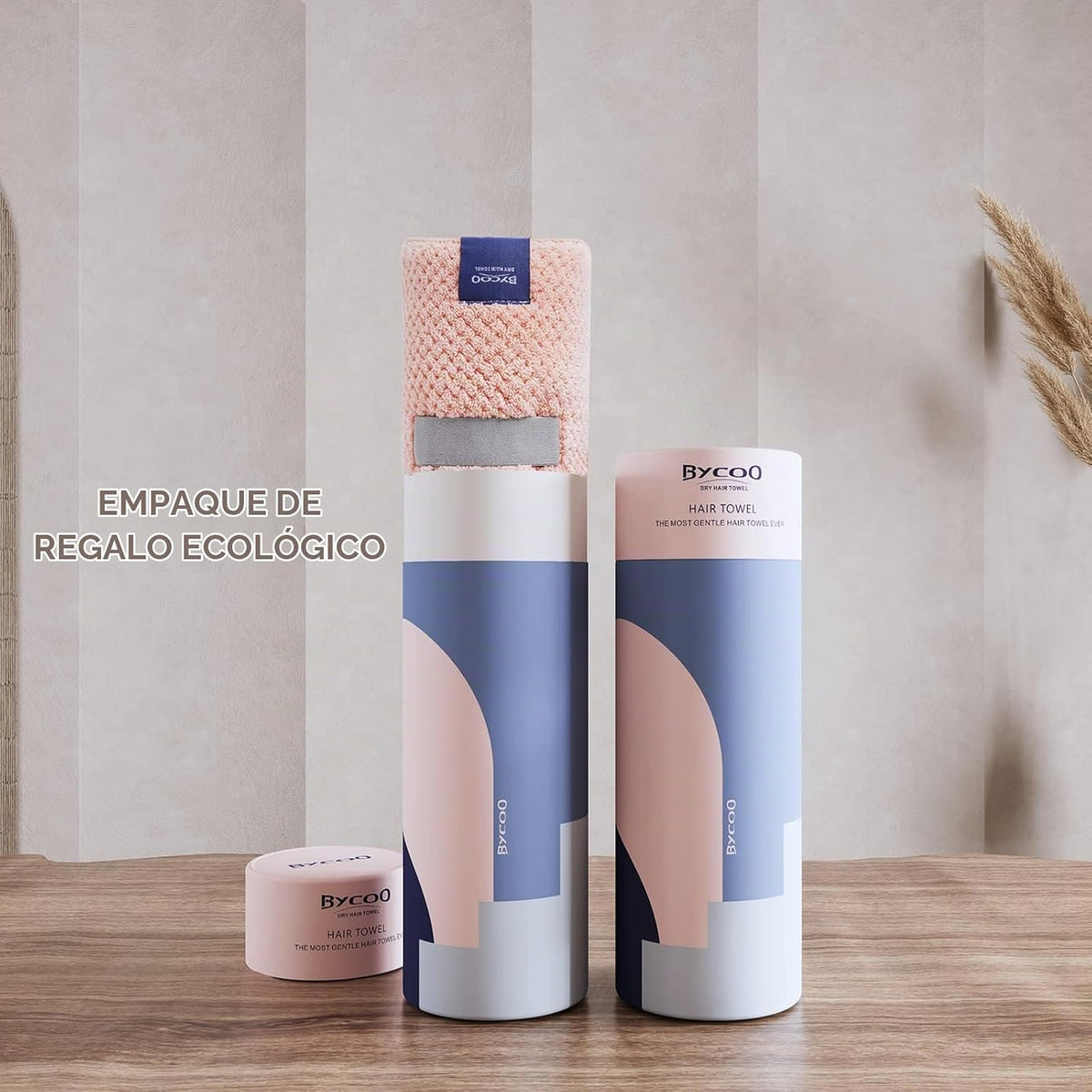 BYCOO Toalla de microfibra para el cabello para mujer, antiencrespa...