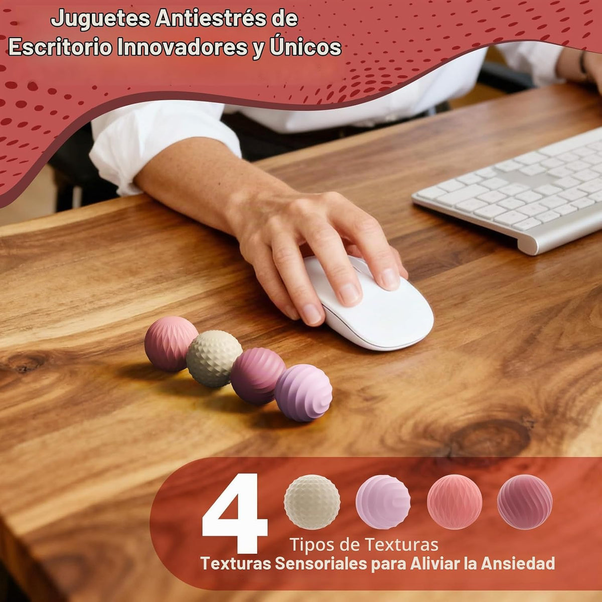 Bomeiyi Bolas magnéticas de silicona para adultos y adolescentes, j...