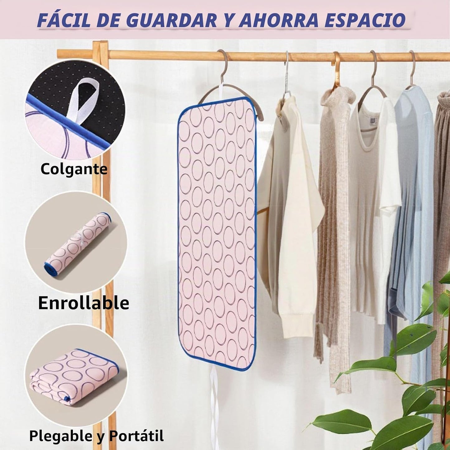 Tapete de planchar portátil para mesa, tapete de hierro grueso para...