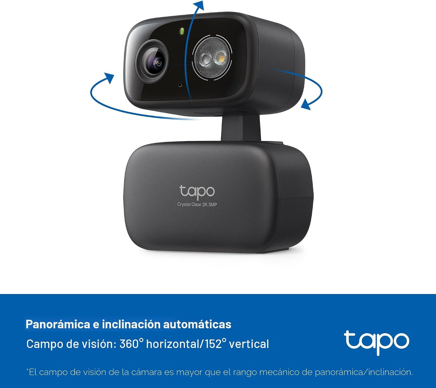 Tapo - Cámara de seguridad de 2K 3MP con inclinación para interiore...