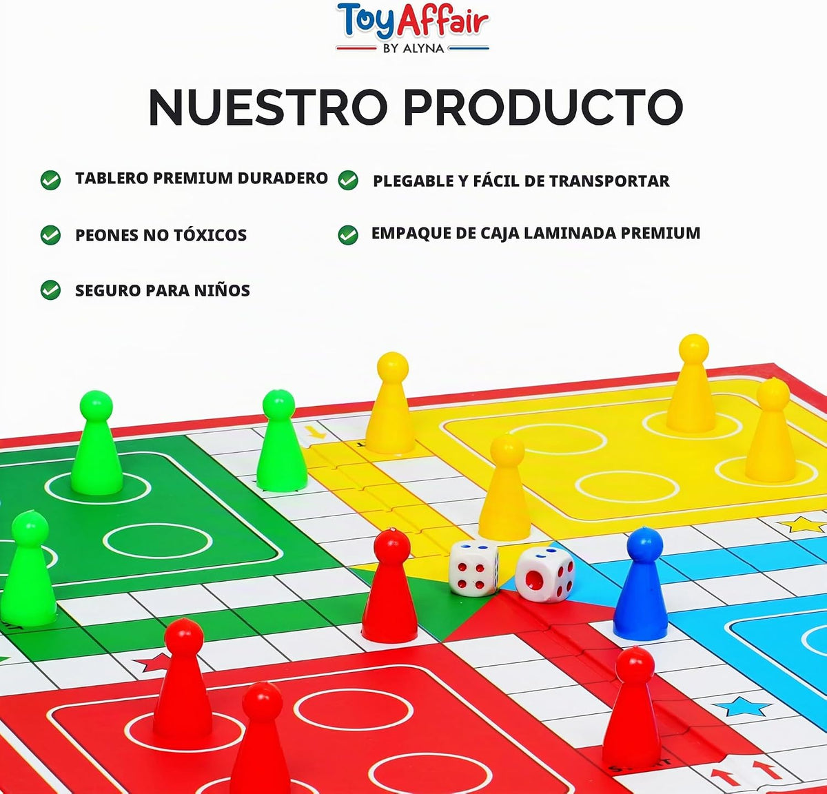 Ankit Toys &amp; Games Ludo &amp; Snakes and Ladders - Juego de mes...