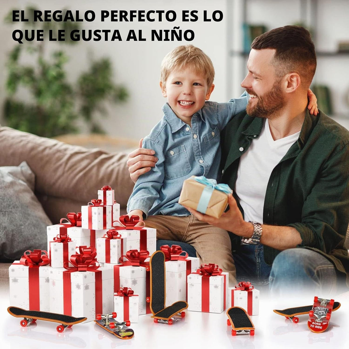 TIME4DEALS Minipatinetas para Dedos 12PCS Juego Profesional de Tabl...