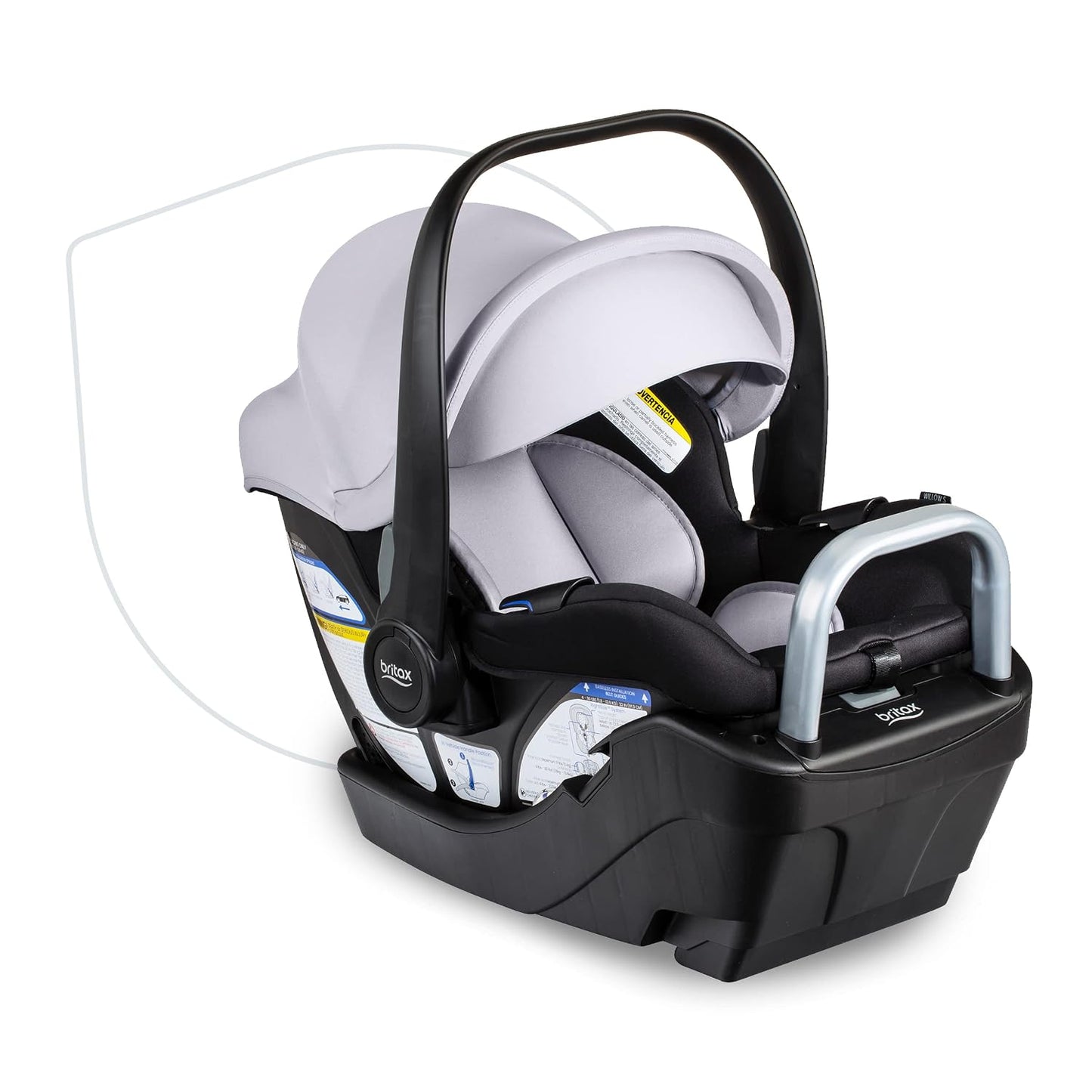 Britax Willow S Asiento de automóvil para bebés con Base Alpine, Te...