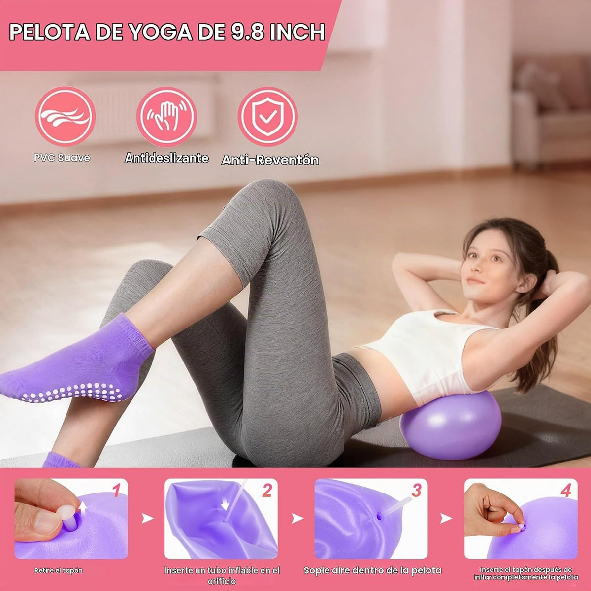 Kit de Pilates para el Hogar para Mujeres - Set de 14 Piezas de Equ...