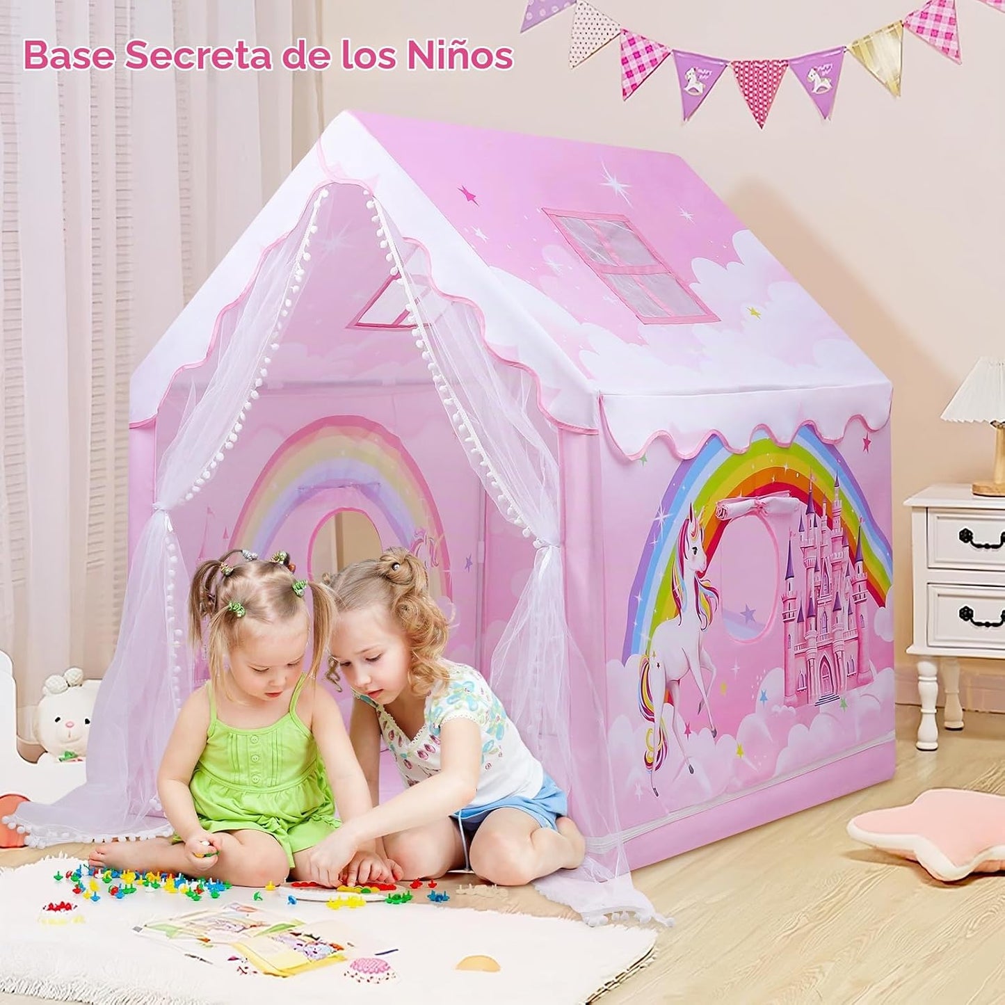 Tienda de Juegos para Niños Tienda de Princesa Rosa para Niñas, Cas...