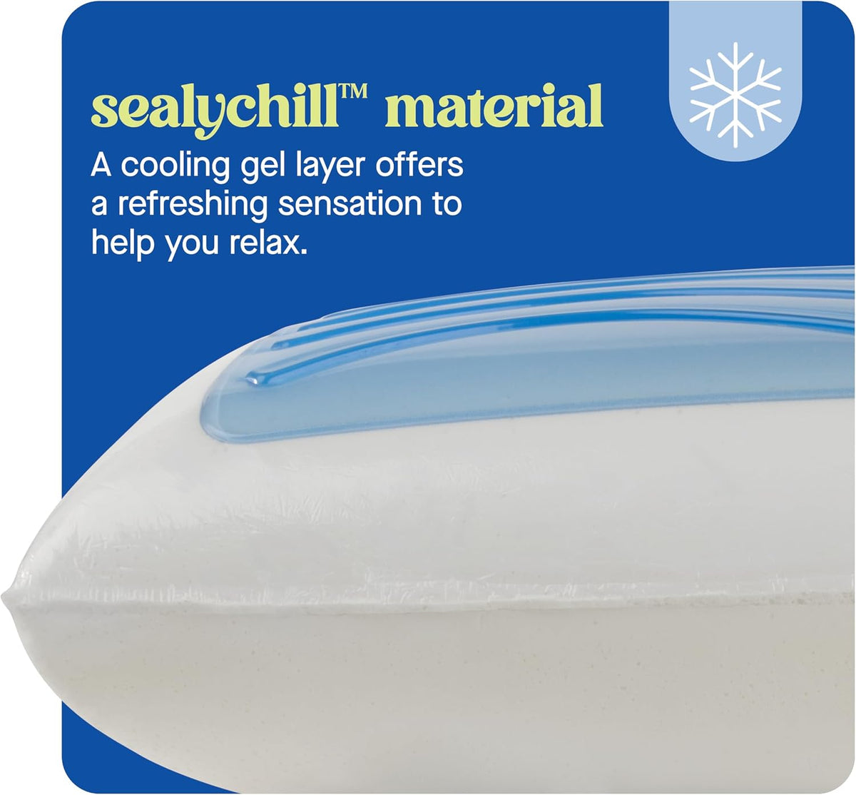 Sealy Dreamlife Almohada refrescante de espuma viscoelástica tamaño...