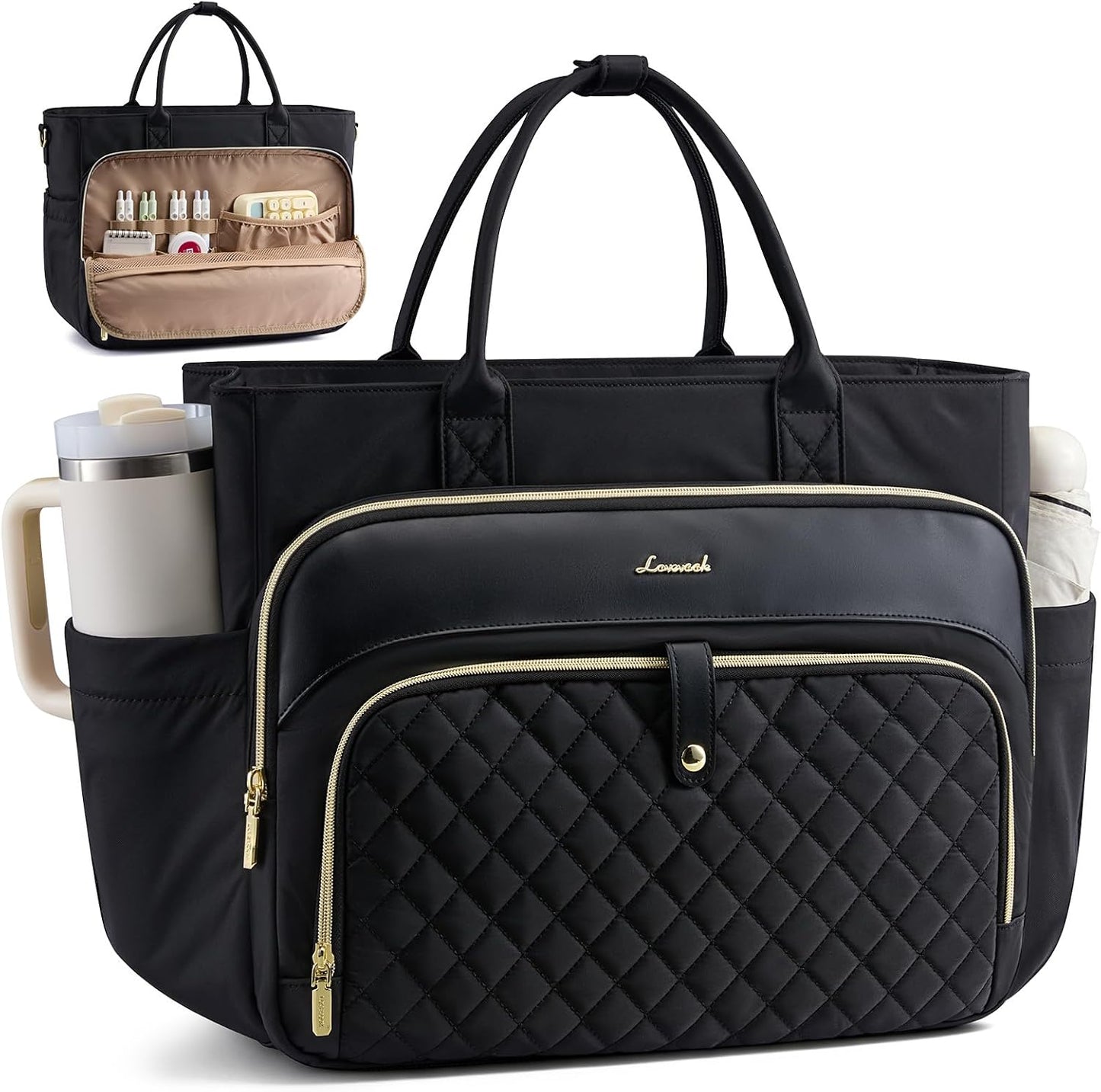 LOVEVOOK Bolsa de mano para profesora para mujer, bolsa de computad...
