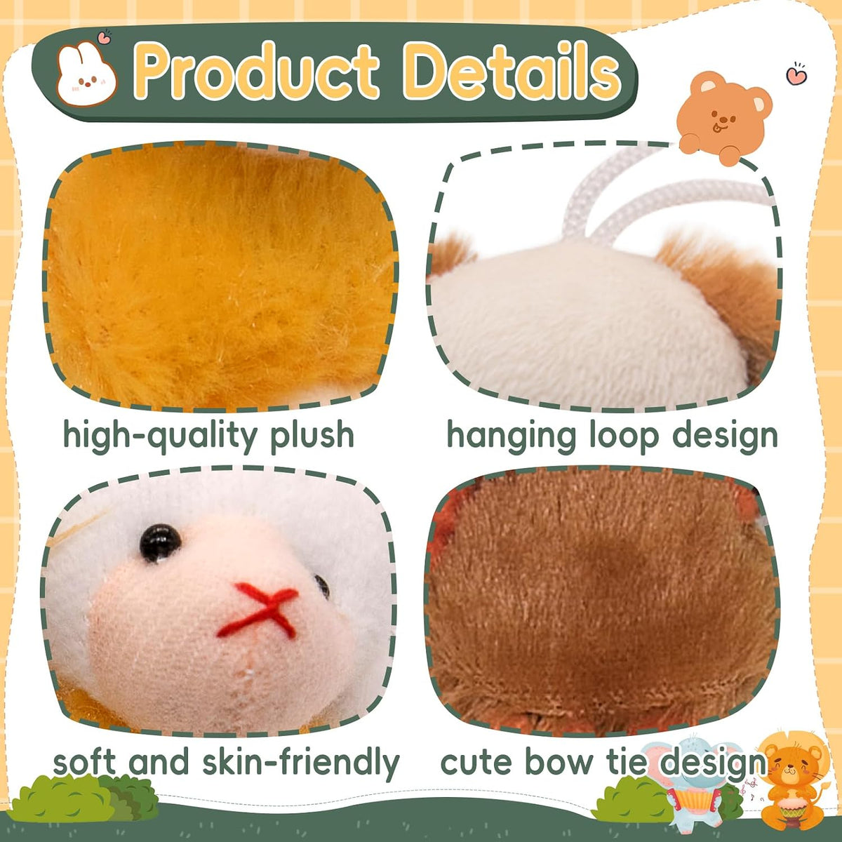 JoyRapt Paquete de 24 animales de peluche pequeños, regalos a grane...