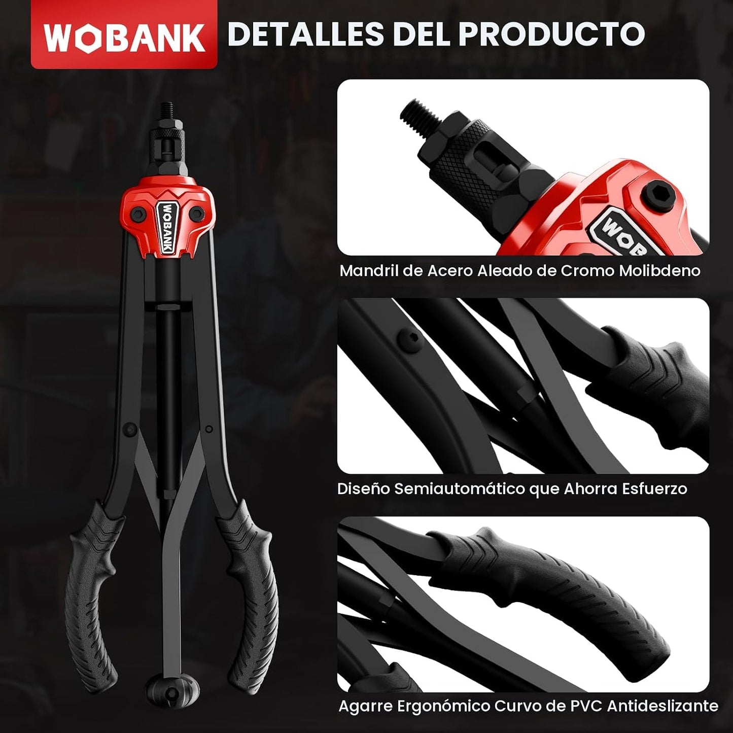 Kit de herramientas de tuerca de remache, herramienta de tuerca rem...