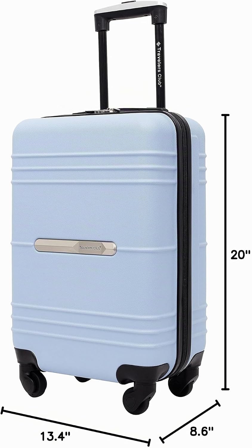 Travelers Club Equipaje de mano Richmond Spinner de 22", Azul, Equi...