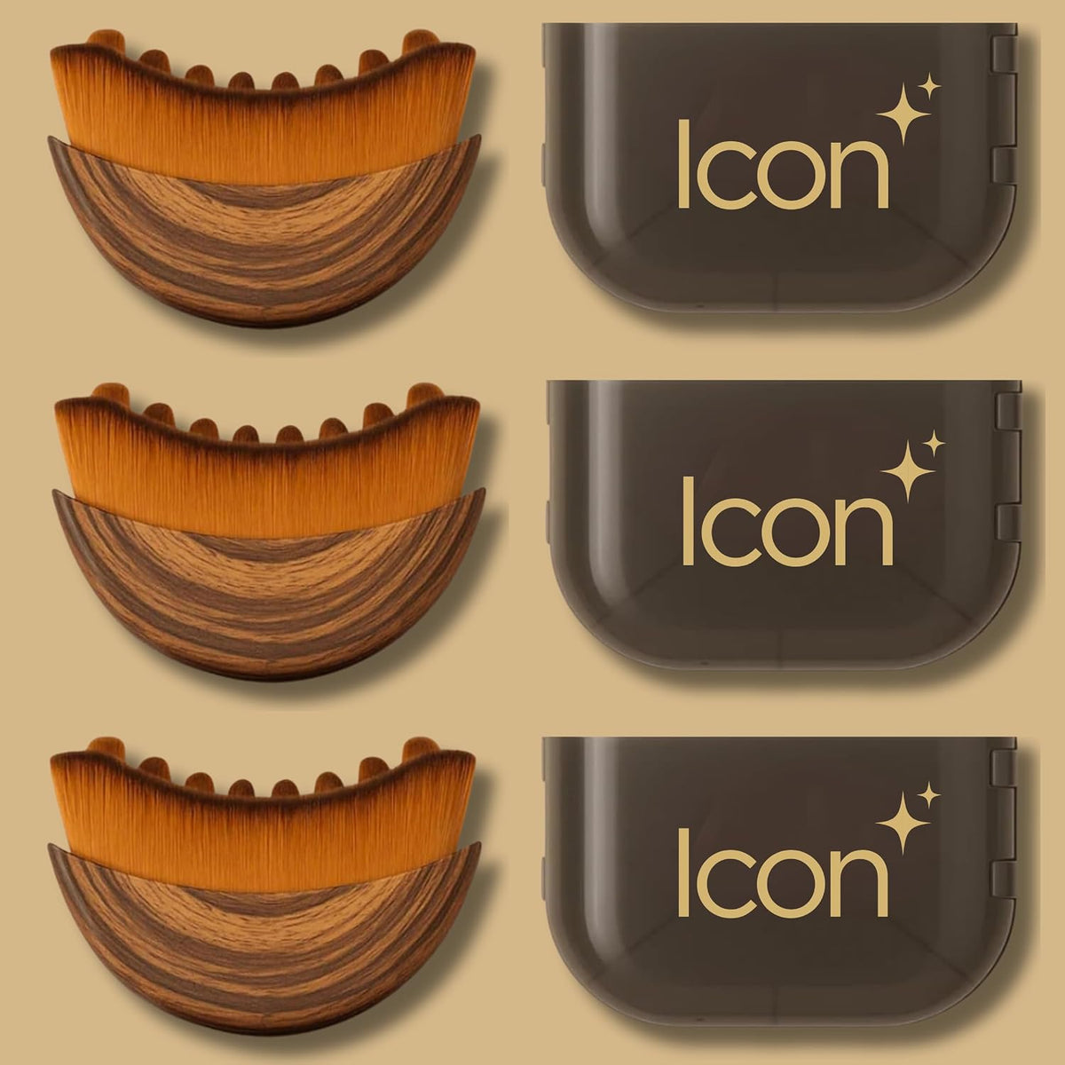 ICON - Cepillo linfático para contorno facial, herramienta para esc...