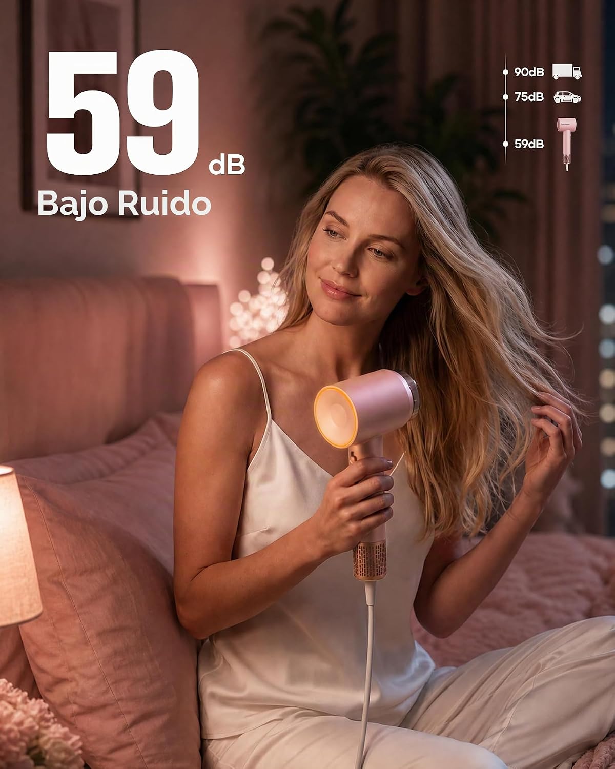 Secador de pelo, secador iónico de alta velocidad con aceite esenci...