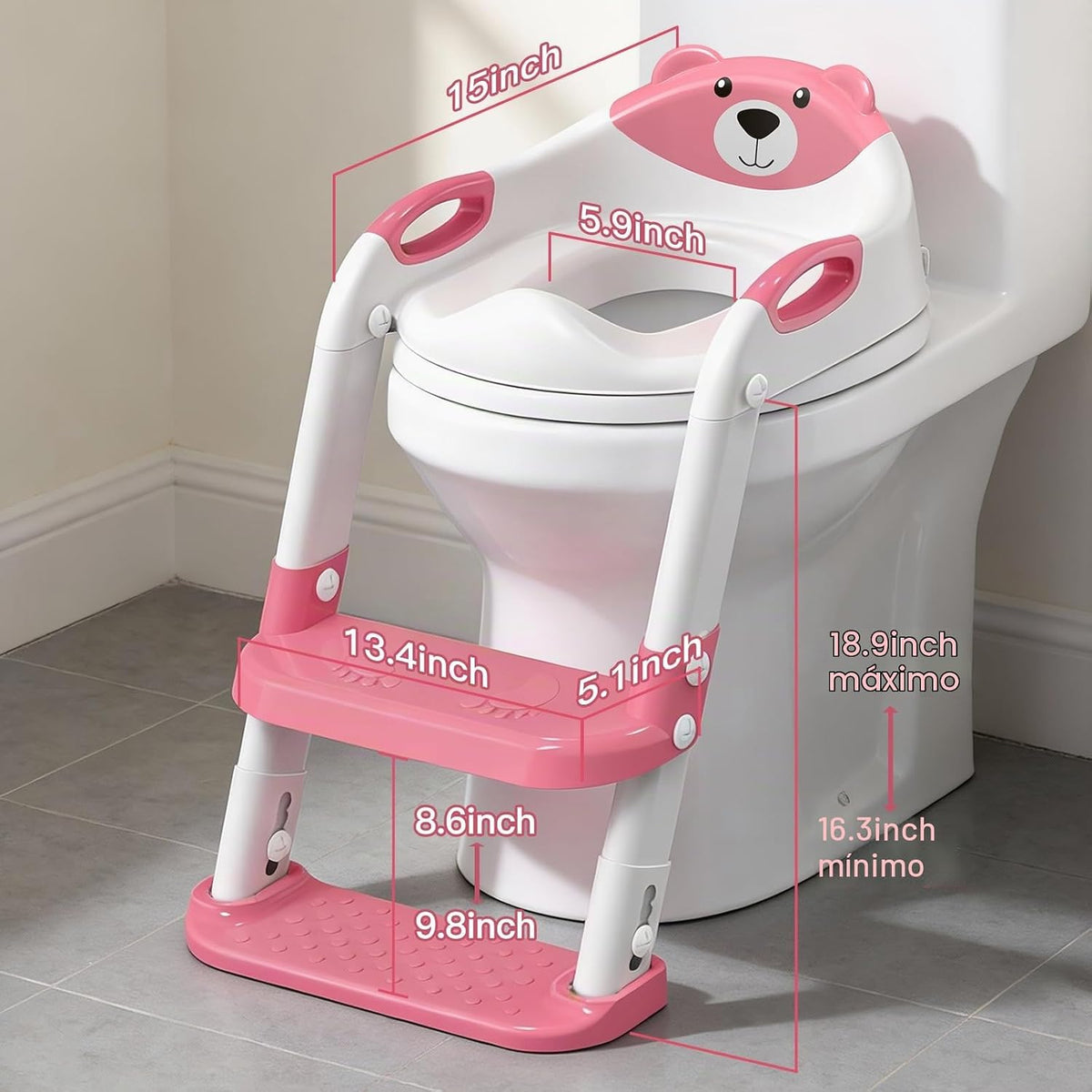 Inodoro de entrenamiento para ir al baño para niños pequeños, asien...