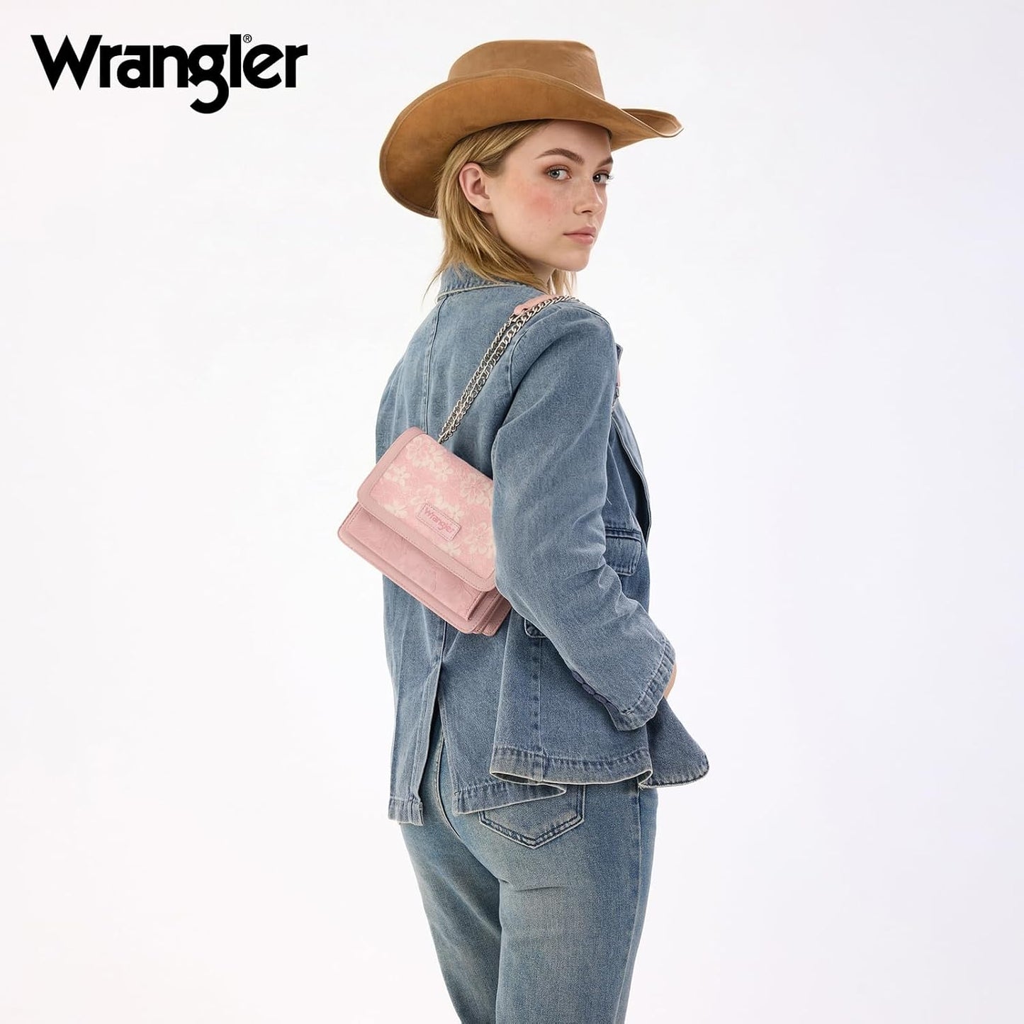 Wrangler - Bolso bandolera con solapa para mujer, estilo vintage, f...