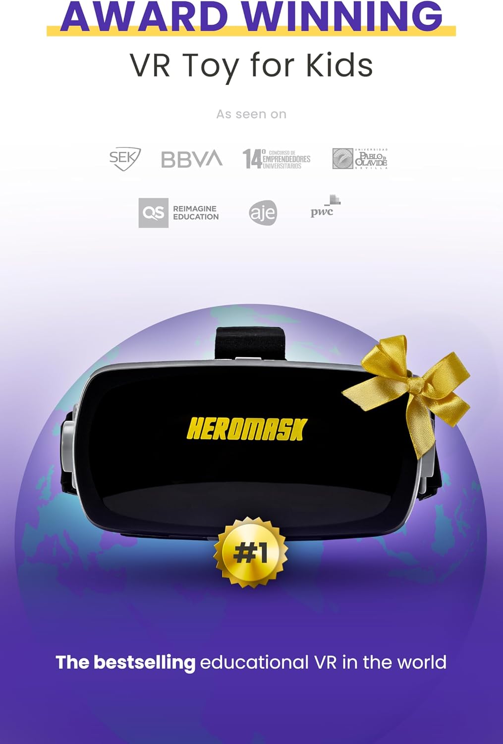 Auriculares HeroMask VR ＋ Juegos de matemáticas \u2014 Regalo para...