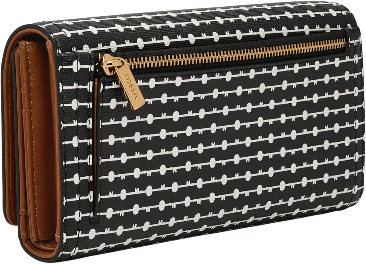 Fossil Cartera Logan de piel con bloqueo RFID para mujer