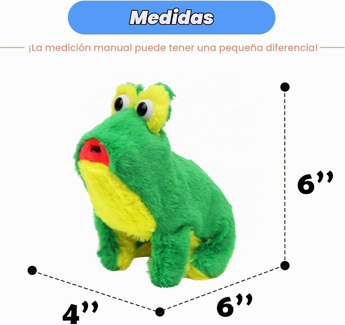 Hopearl - Rana saltarina y croacante interactiva, mascota electróni...