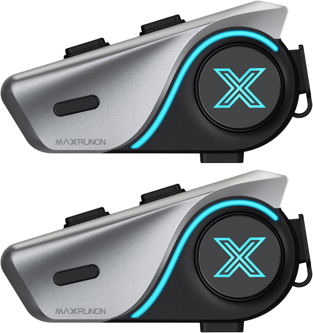 MAXRUNON Auriculares Bluetooth para motocicleta D9 con multitarea d...