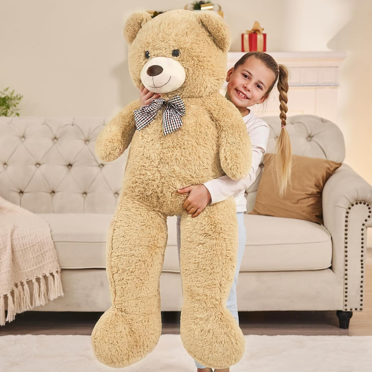 MaoGoLan Oso de peluche gigante de 4 pies, adorable y tierno animal...