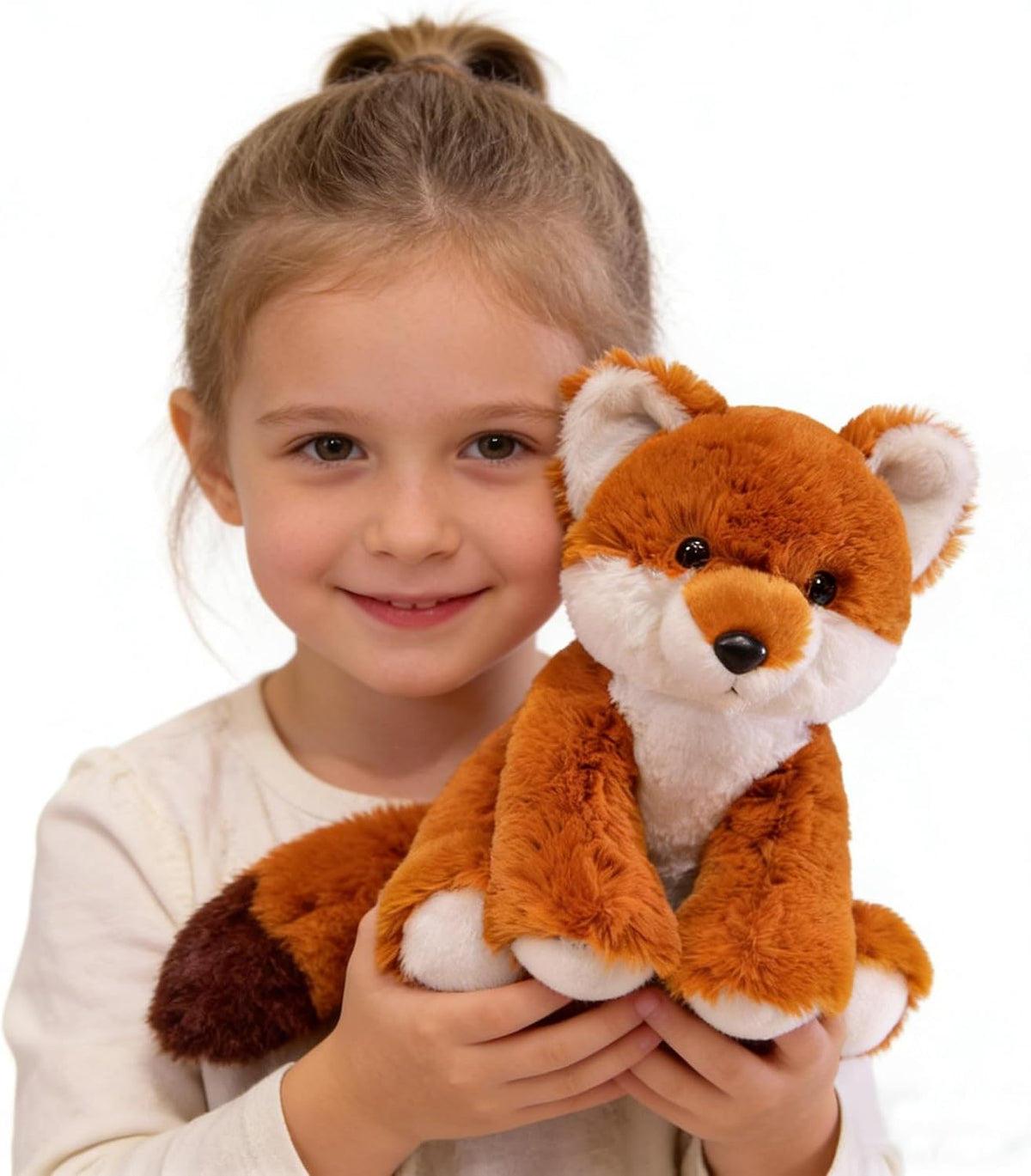YUKOUQIAN Peluche de zorro de 8 pulgadas para niñas y niños, Navida...