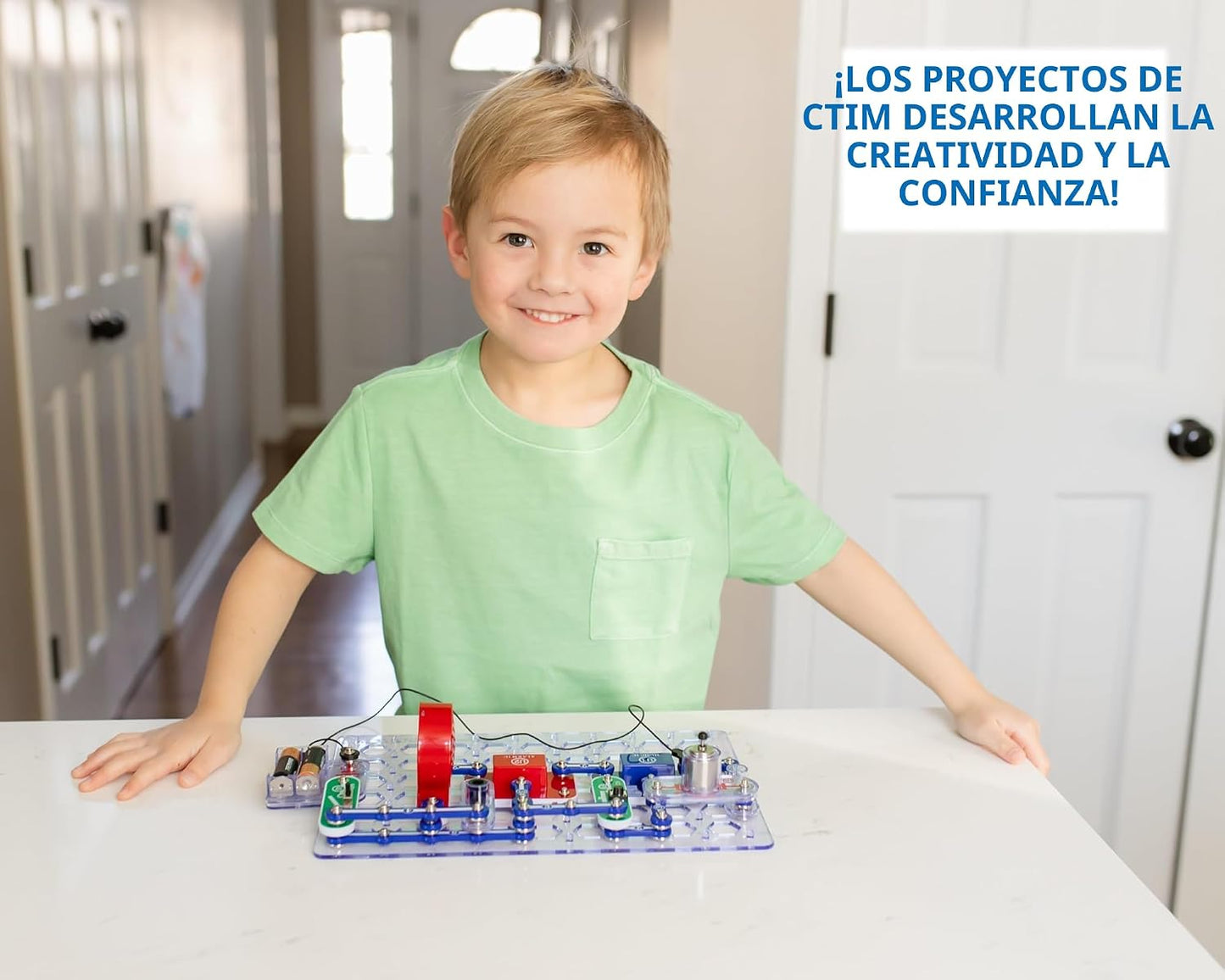 Kit para diseñar circuitos eléctricos Circuits Jr. SC-100, Negro |...