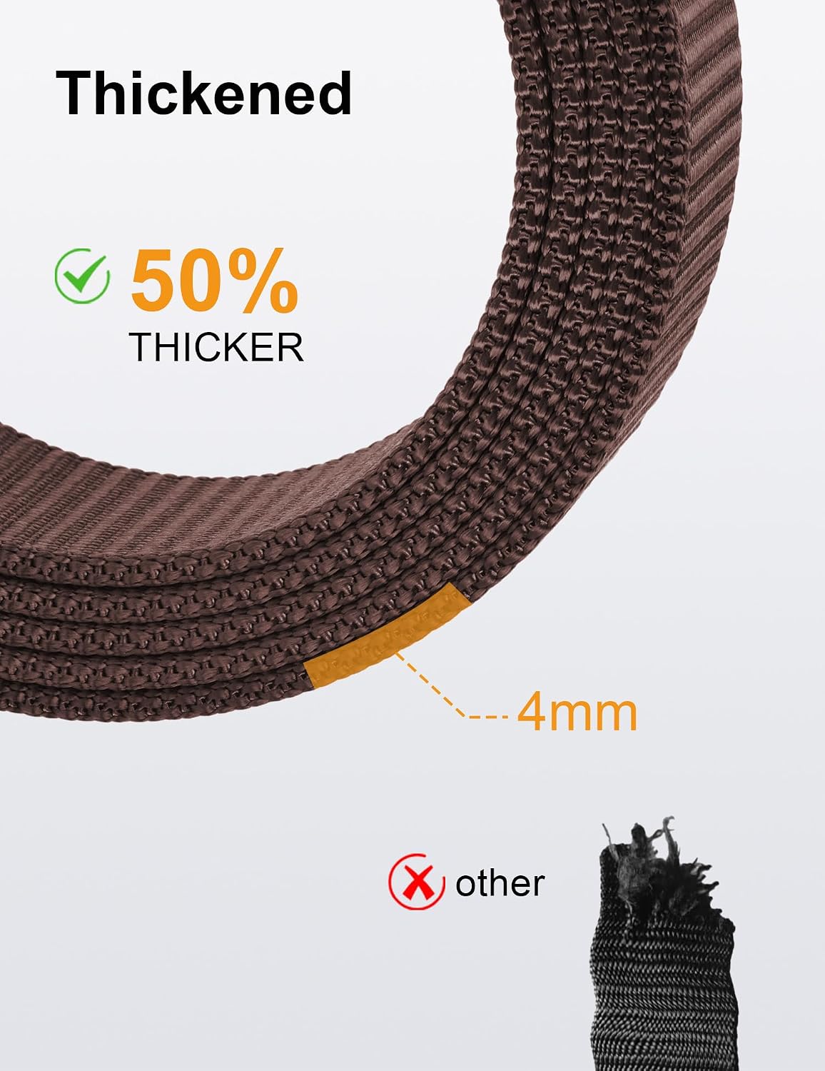 JUKMO - Cinto de nailon con trinquete de 1.5" para hombre, cint...