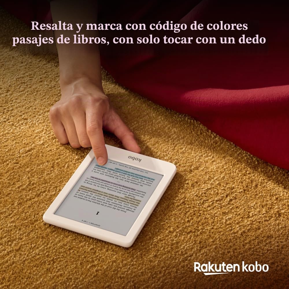 Kobo Clara Colour | Lector electrónico a color | Pantalla Kaleido™...
