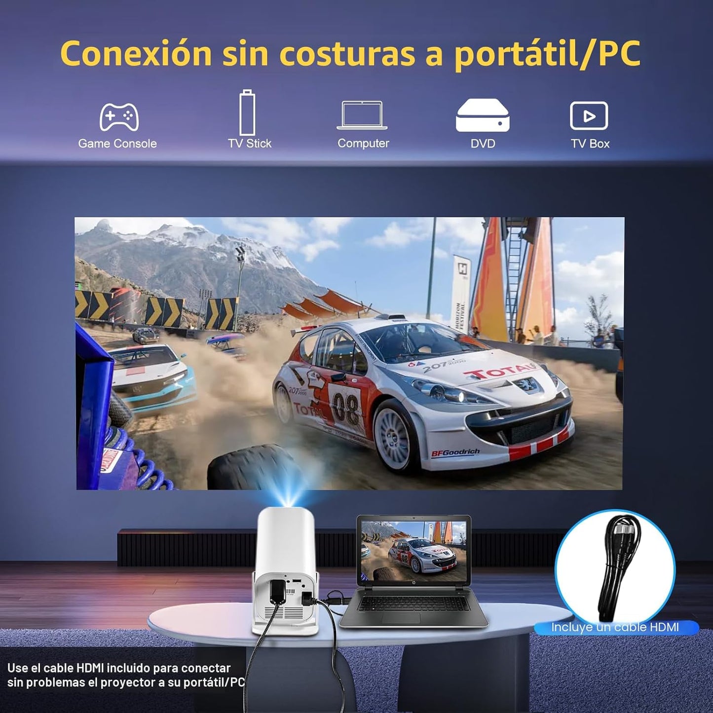 Aplicaciones integradas, enfoque eléctrico y rotación de 210°: mini...
