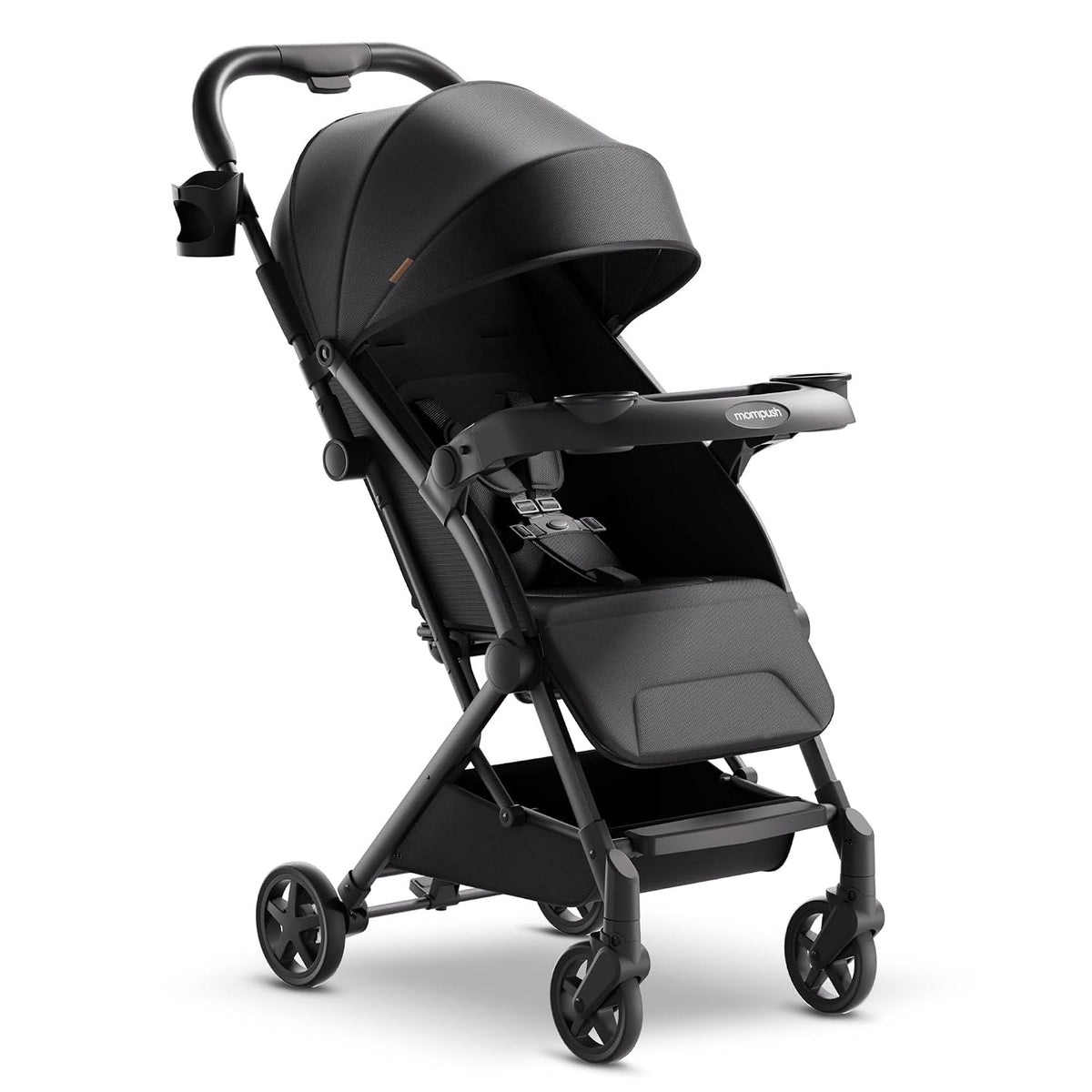 Mompush Lithe V2 - Cochecito de viaje ligero, compacto y plegable c...