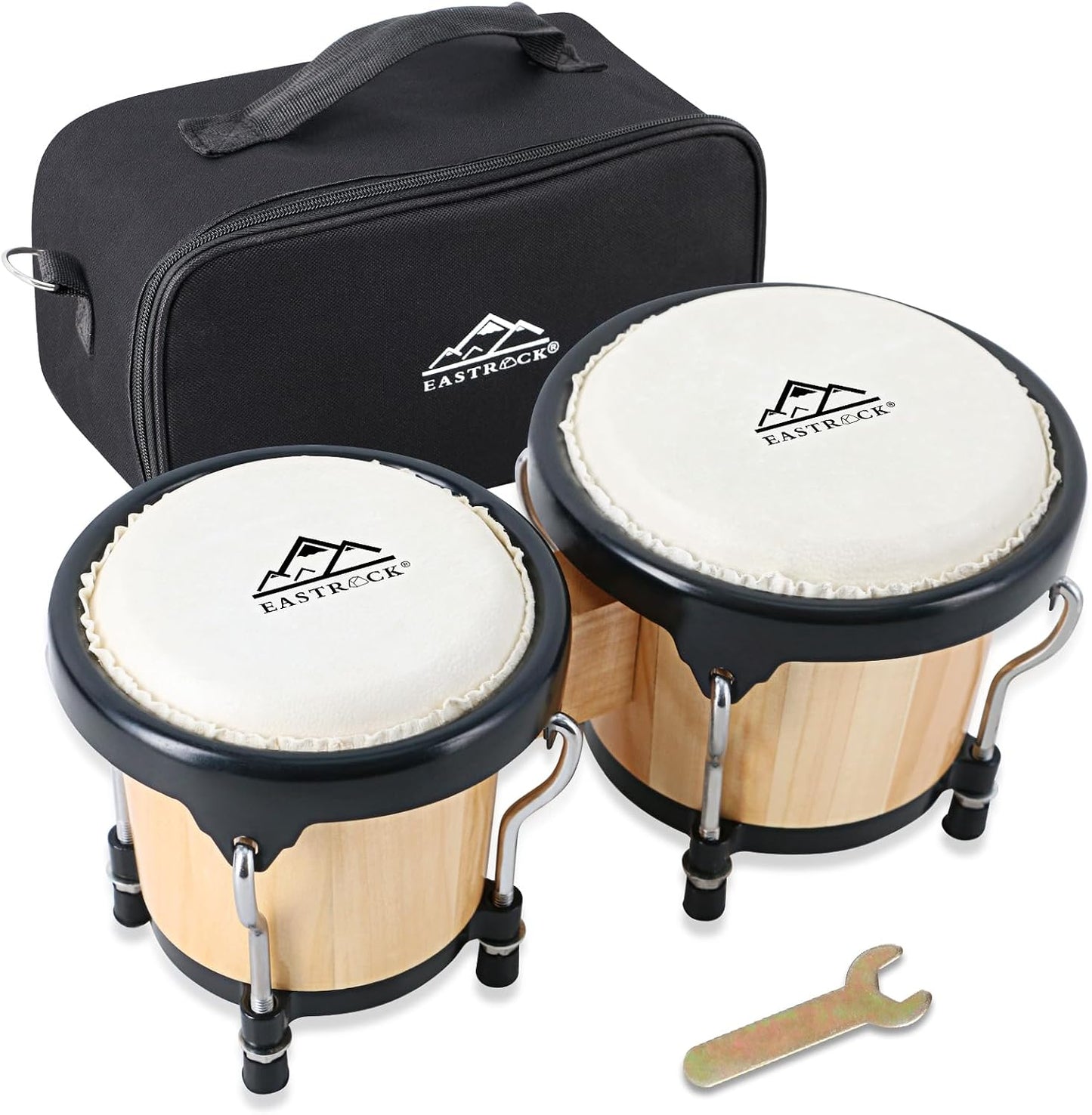 EastRock Bongo - Juego de tambor de 4 y 5 pulgadas para adultos, pr...