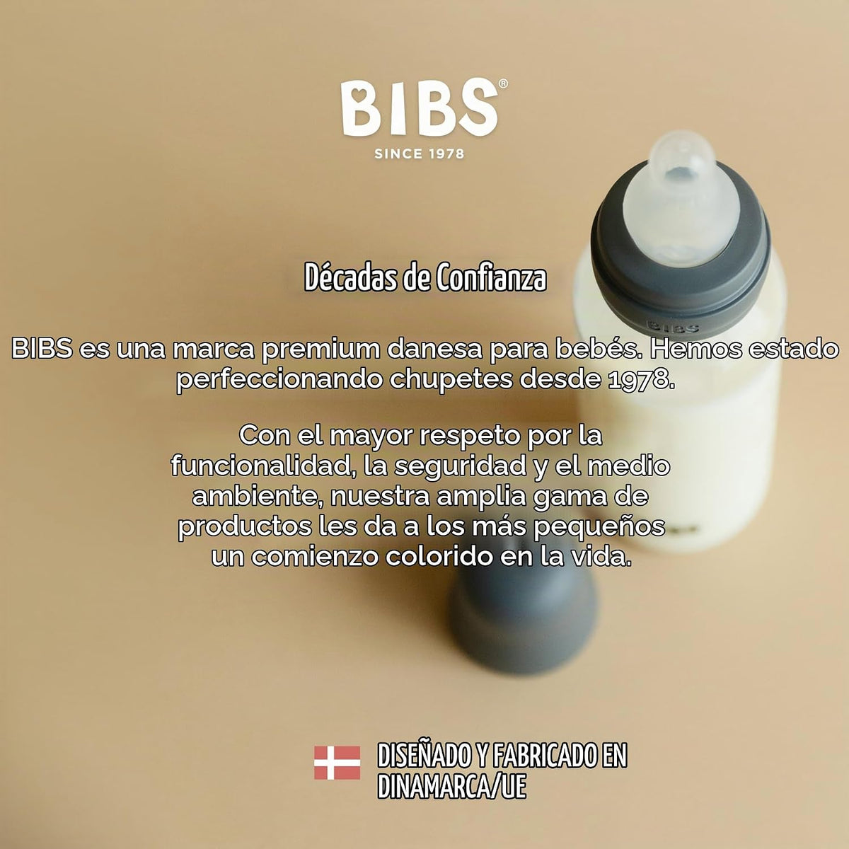 BIBS Biberón de plástico, 5.1 onzas, paquete de 1, pezón de silicon...