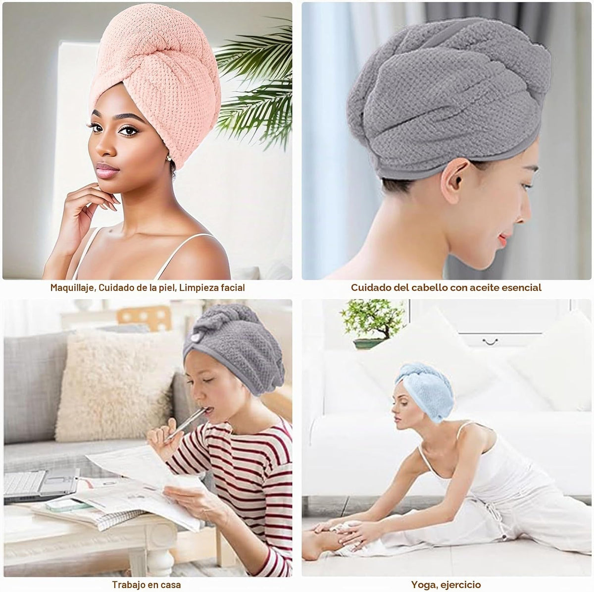 Kldnkig - Toalla de microfibra para pelo de mujer: Relleno ideal pa...