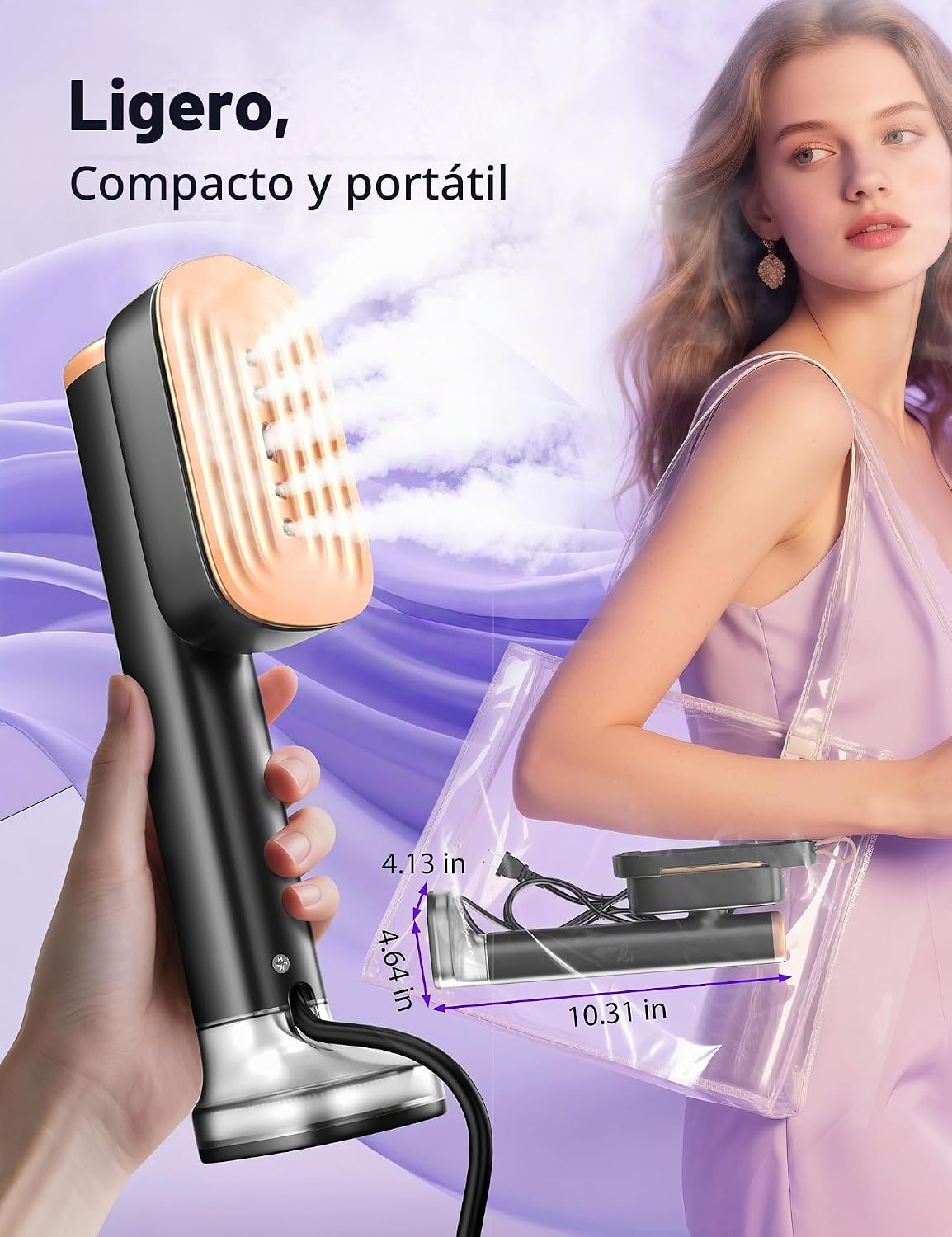 Sundu - Vaporizador de viaje para ropa, 1.23 oz\/min de vapor para...