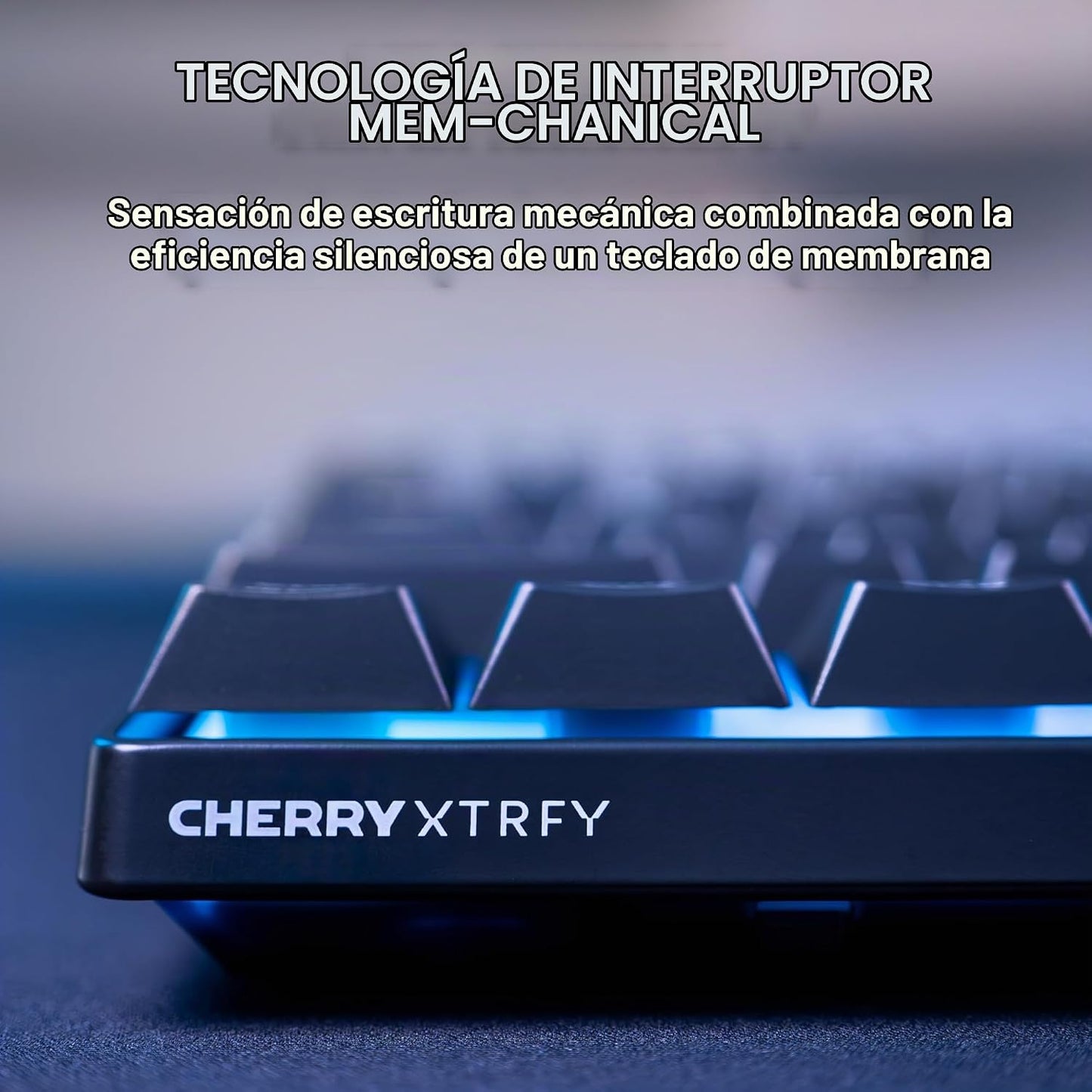 CHERRY XTRFY K33 - Teclado compacto inalámbrico, 75% Mem-chanical p...