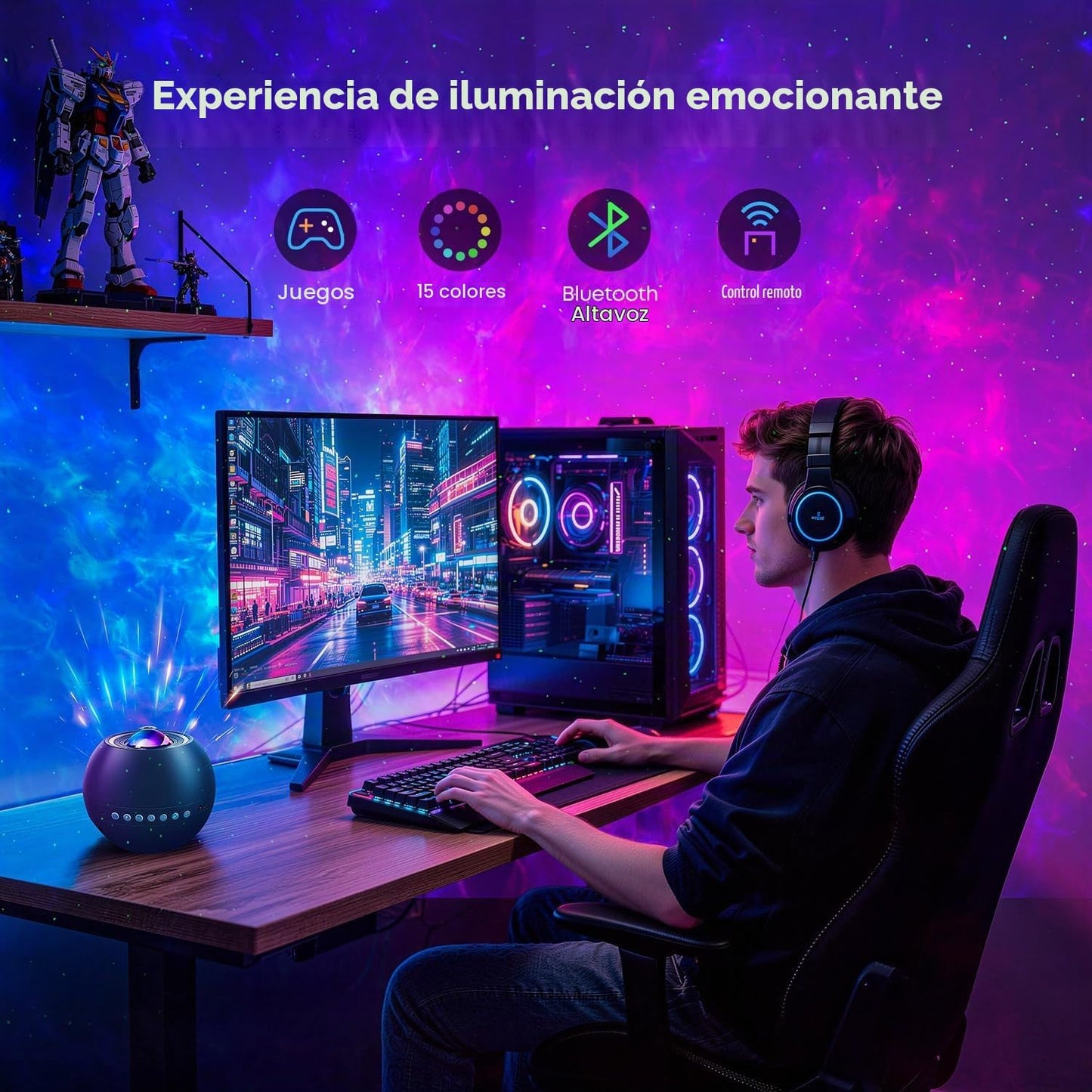 Decoración de Dormitorio Regalo para Niño Lámpara de Lava Decoració...