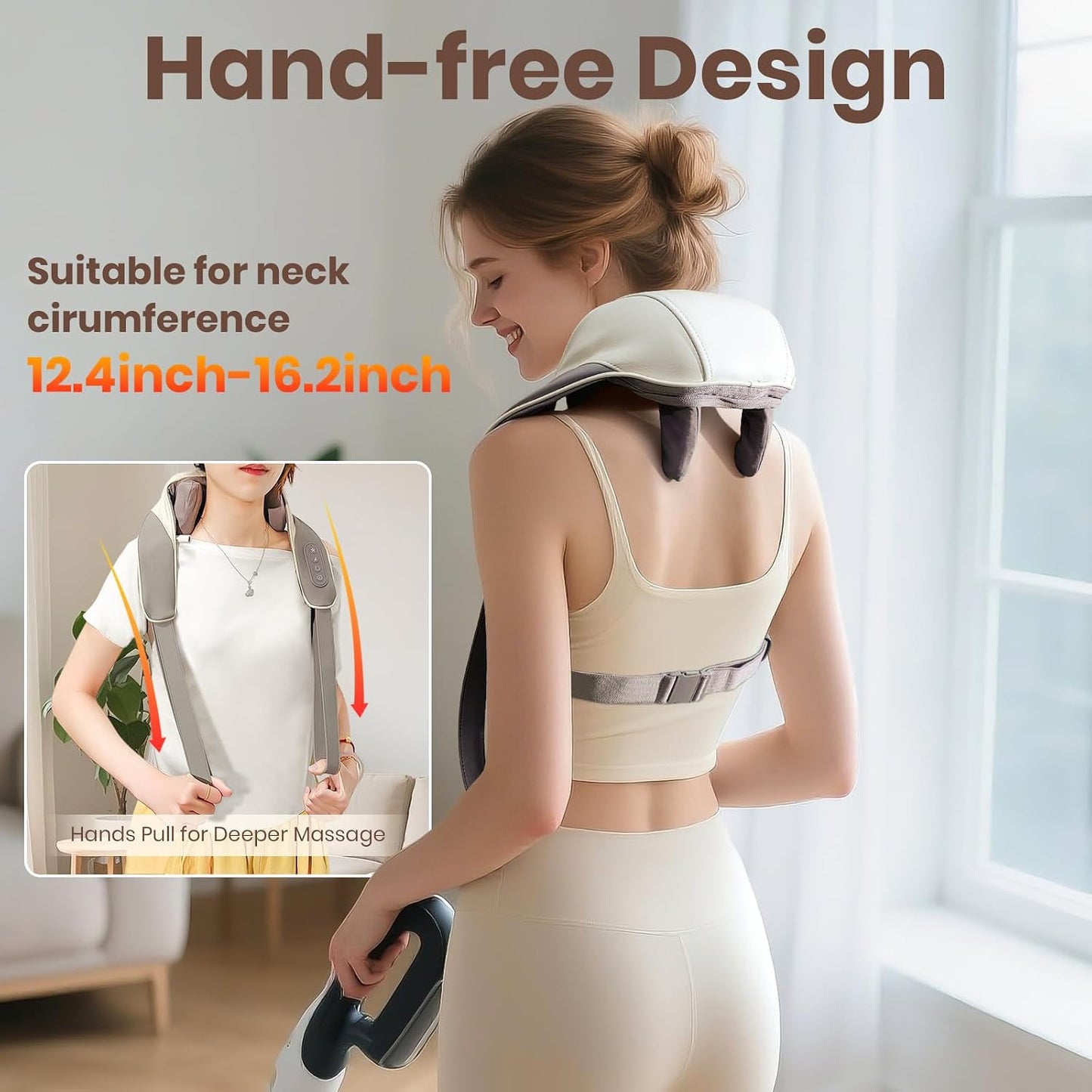 AXTEDRPOWE Masajeador de cuello para aliviar el dolor de tejido pro...