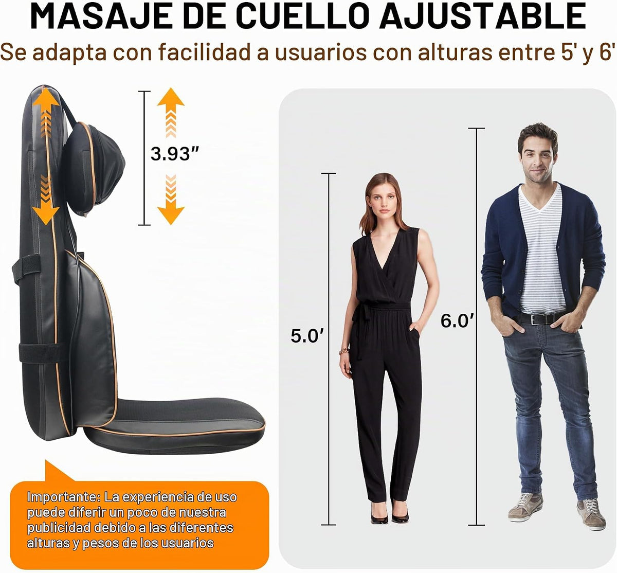 MAIBOLE - Masajeador Shiatsu de cuello y espalda con calor, masajea...