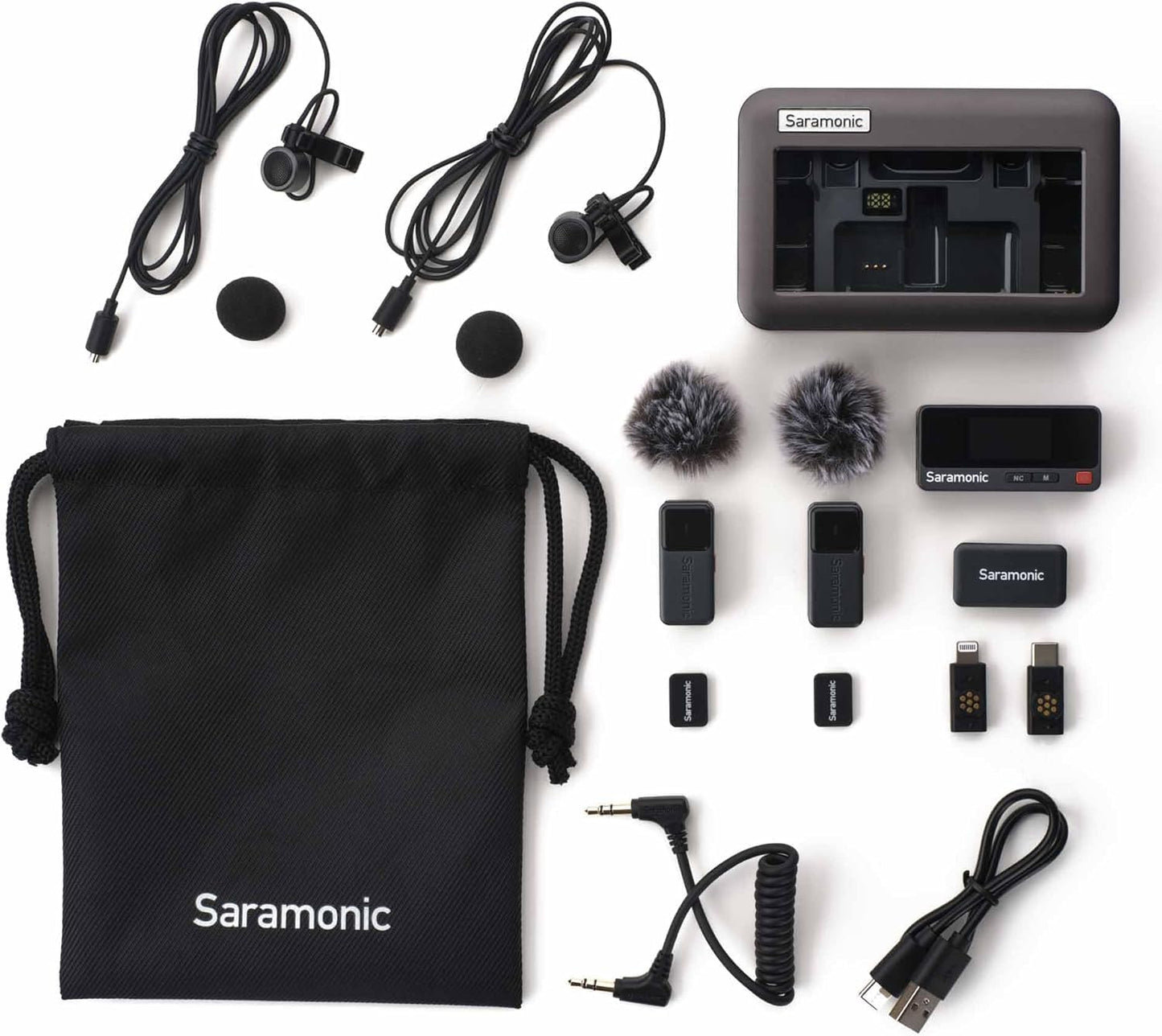 Saramonic Micrófono inalámbrico de aire para iPhone\/cámara\/Androi...