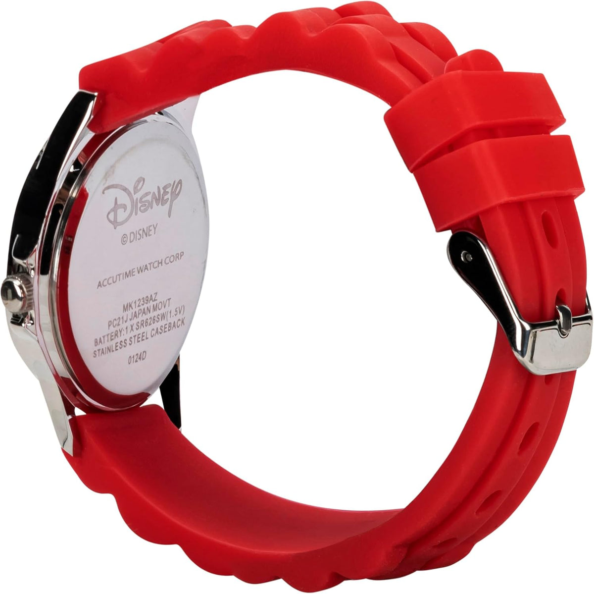 Reloj analógico para niños Mickey Mouse de Accutime, esfera de fáci...