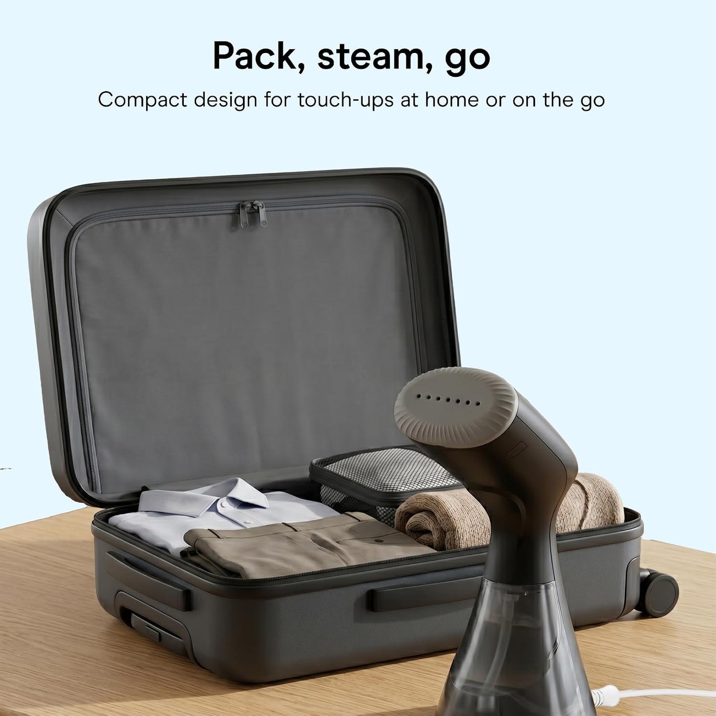 Conair Vaporizador de mano para ropa y telas para el hogar, 1100 W,...