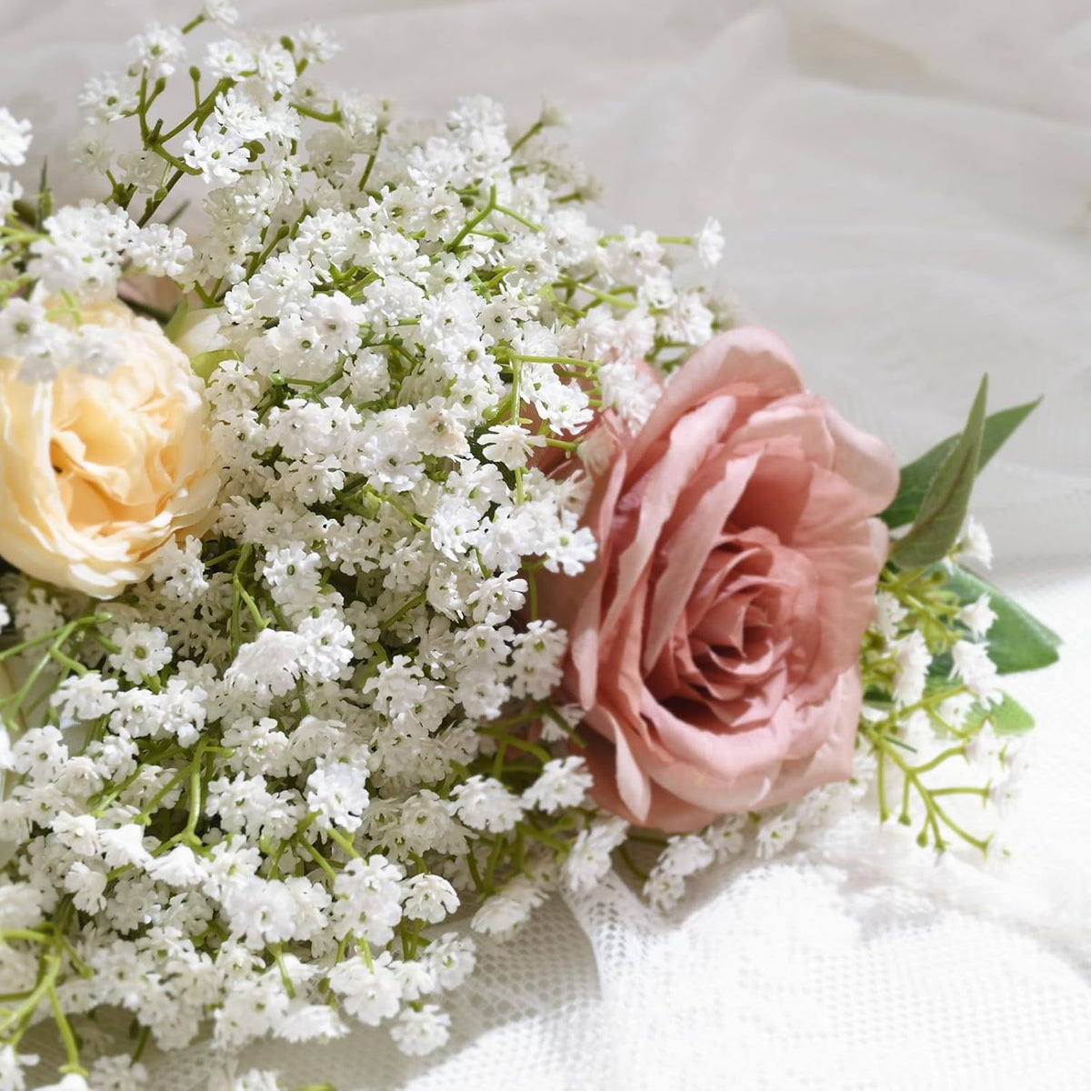 Yastouay Flores Artificiales de Gypsophila, 6 Piezas de Flores Arti...
