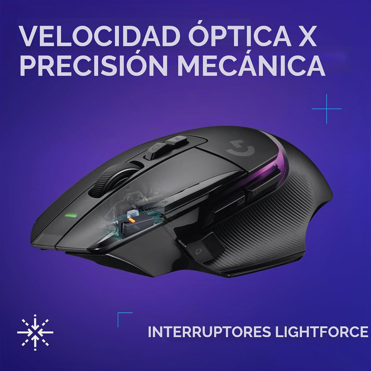 Logitech G502 X PLUS - Mouse inalámbrico para juegos y G515 LIGHTSP...